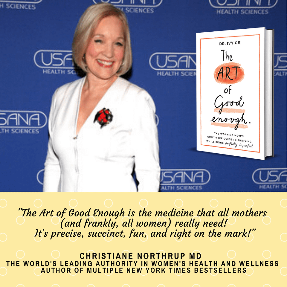 Christiane Northrup, M.D., the world?s leading authority in women?s health and wellness, and author of multiple New York Times bestsellers wrote this about the book, ?The Art of Good Enough is the medicine that all mothers (and frankly, all women) really need! It is precise, succinct, fun, and right on the mark!?